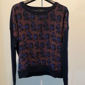 J.Crew Silk and Wool Leopard Sweater
